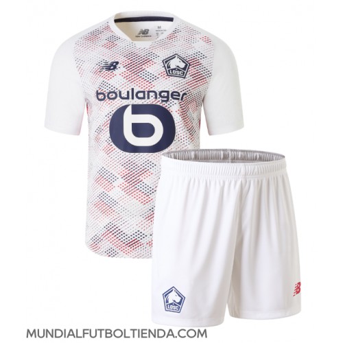 Camiseta Lille OSC Segunda Equipación Replica 2024-25 para niños mangas cortas (+ Pantalones cortos)